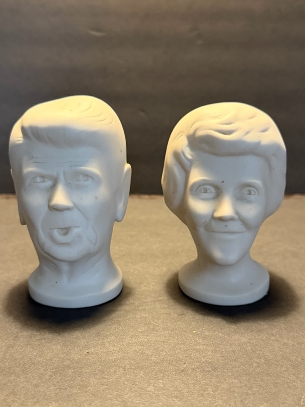 Ronald & Nancy Reagan Head Ceramic Salt & Pepper Shakers - Olvero USA